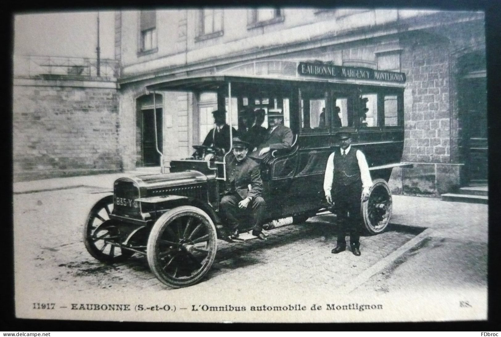 CPA (95) EAUBONNE L' Omnibus Automobile De MONTIGNON Taxi Voiture Véhicule Transport En Commun Autobus - Bus & Autocars