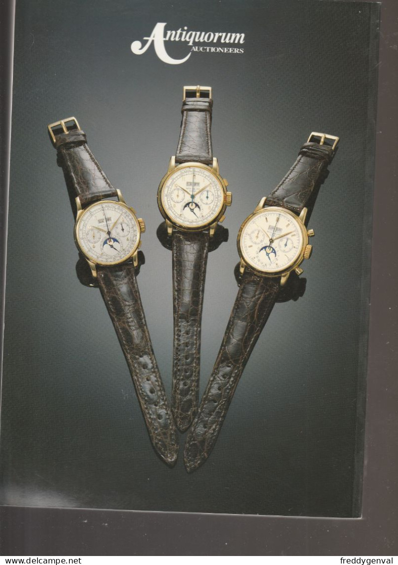 MONTRES ANTIQUORUM CATALOGUE VENTE  IMPORTANT WATCHES, WRISTWATCHES AND CLOCKS GENEVE 1992 - Livres Sur Les Collections