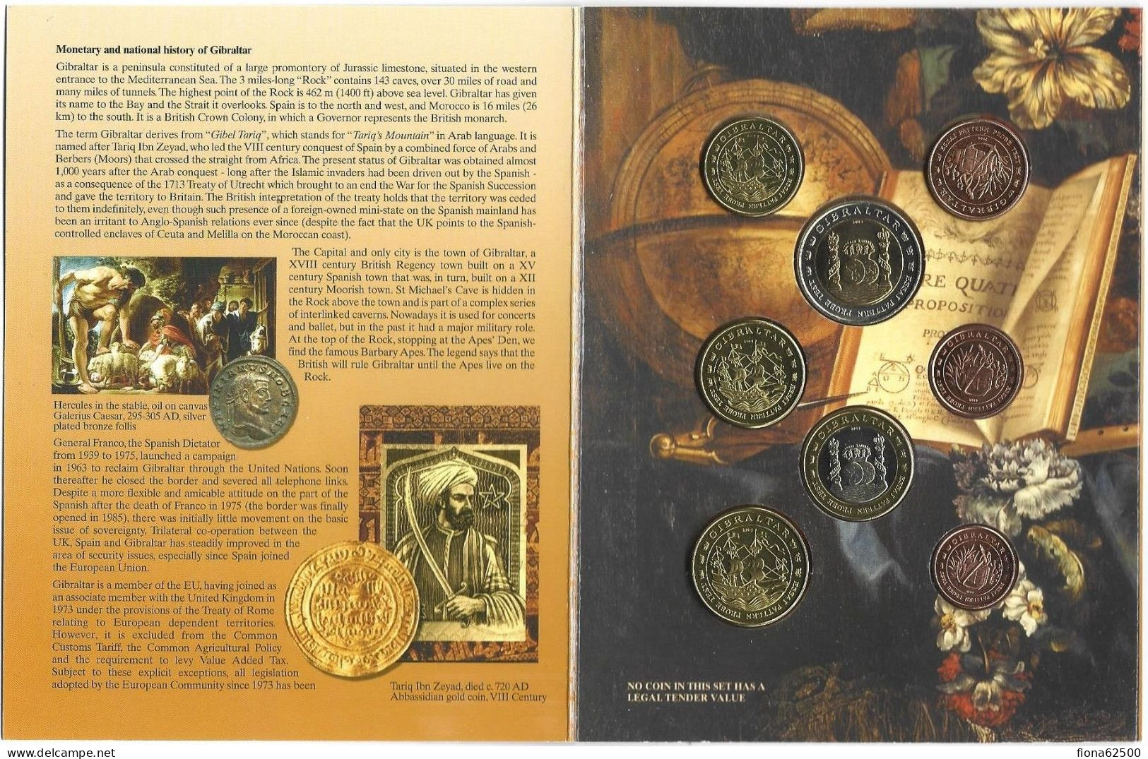 GIBRALTAR . SERIE EUROS 2004 . ESSAIS . - Private Proofs / Unofficial