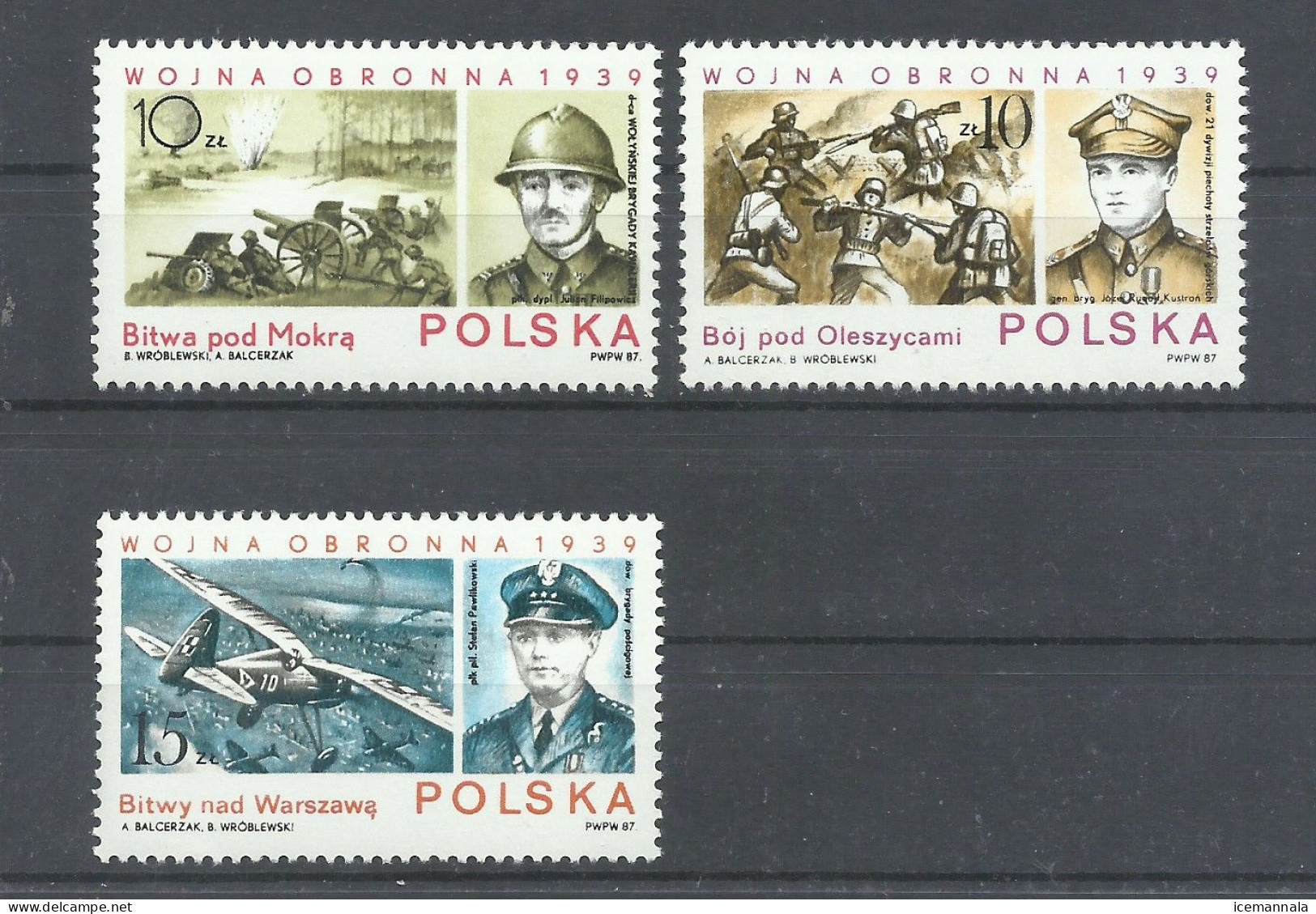 POLONIA  YVERT  2921/23    MNH  ** - Unused Stamps