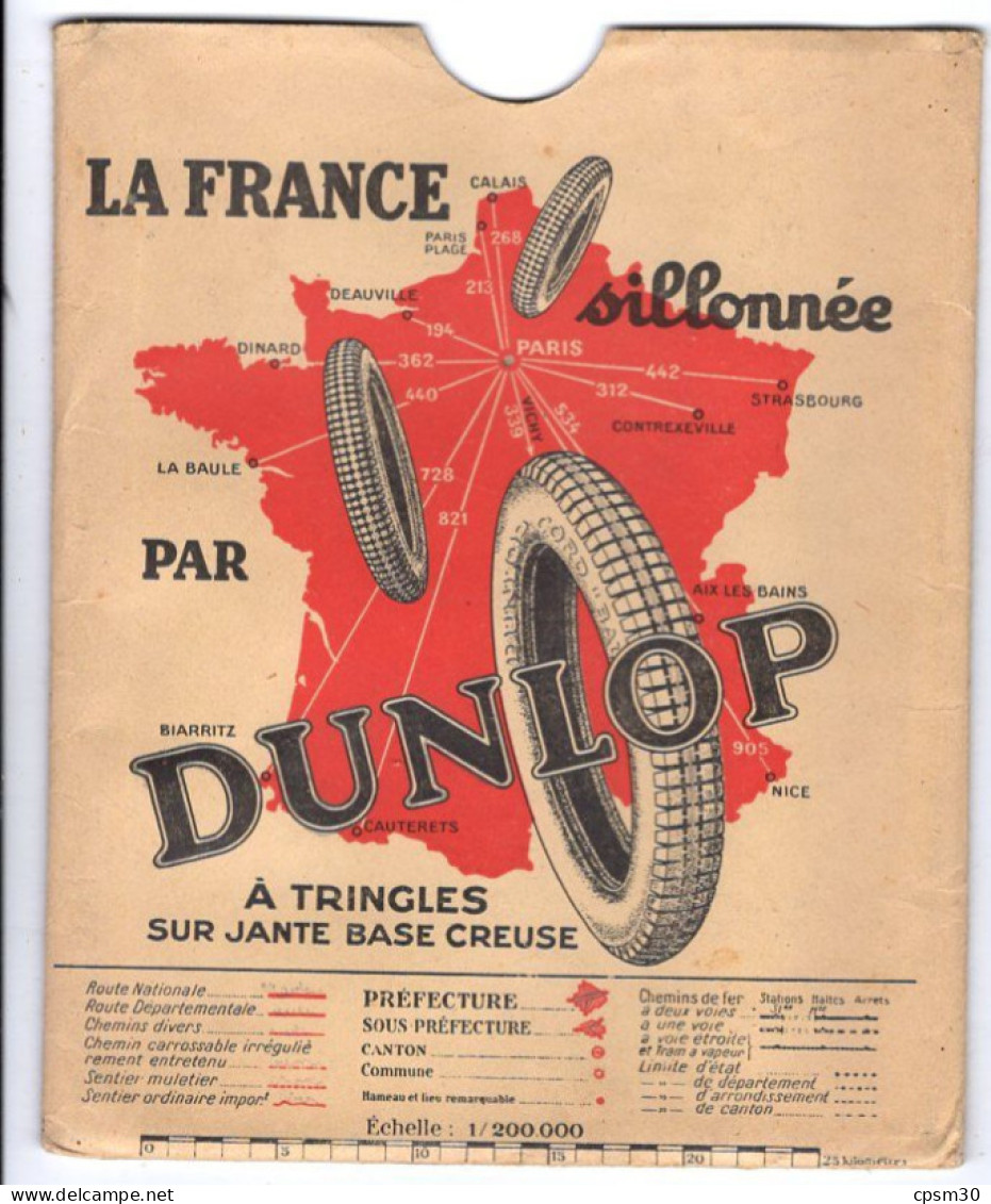 Carte Routière,CORSE Par Le Service Géographique De L'Armée, Offert Par Shell, 1/200.000 Tirage 1929 - Cartes Routières