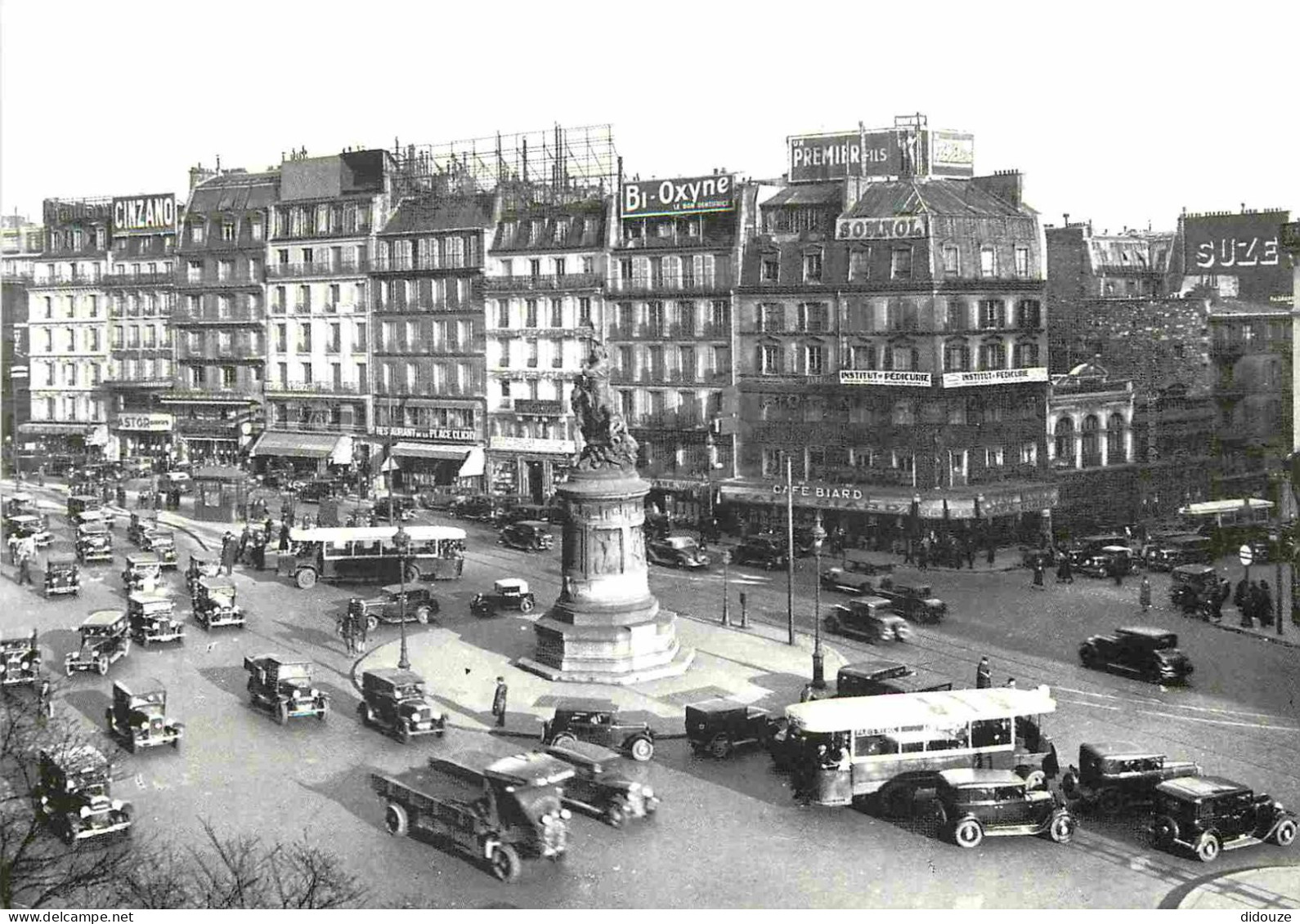 Reproduction CPA - 75 Paris - Place Clichy - Automobiles - CPM - Carte Neuve - Voir Scans Recto-Verso - Non Classés