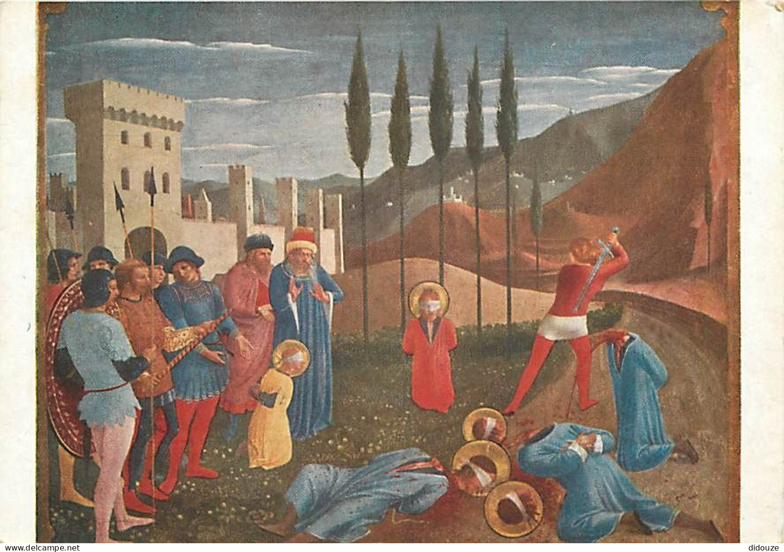 Art - Peinture Religieuse - Fra Angelico - Martyre De Saint Cosme Et De Saint Damien - CPM - Voir Scans Recto-Verso - Gemälde, Glasmalereien & Statuen