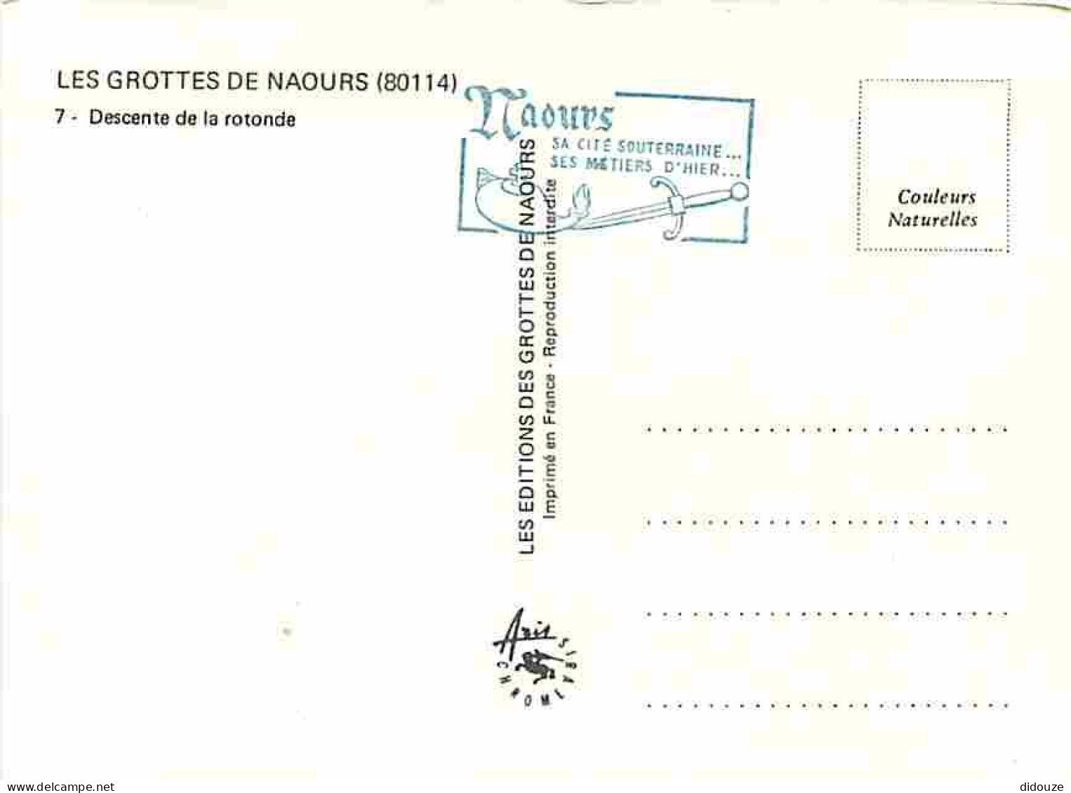 80 - Les Grottes De Naours - Descente De La Rotonde - Carte Neuve - CPM - Voir Scans Recto-Verso - Naours
