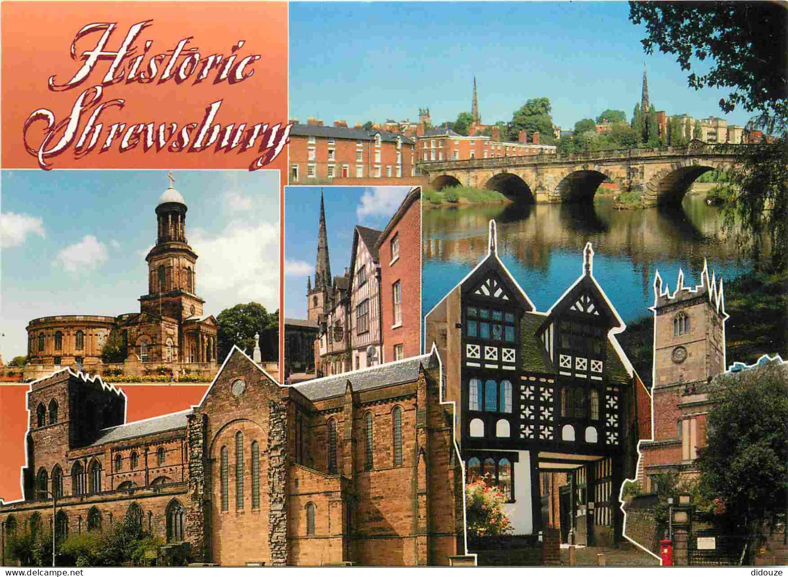 Angleterre - Shrewsbury - Historic - Multivues - Shropshire - England - Royaume Uni - UK - United Kingdom - CPM - Carte  - Shropshire