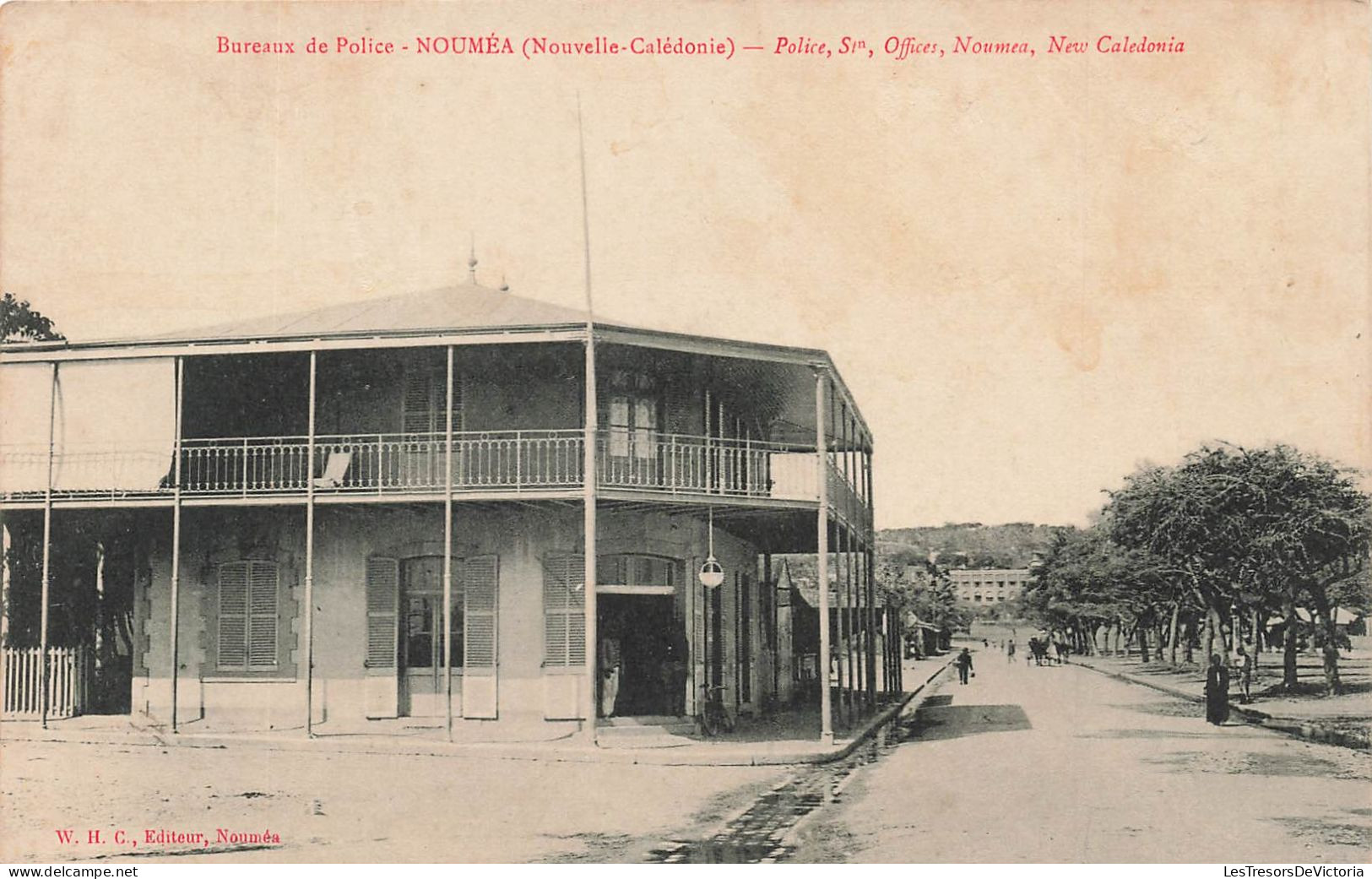 NOUVELLE CALEDONIE - Nouméa - Bureaux De Police - Carte Postale Ancienne - New Caledonia