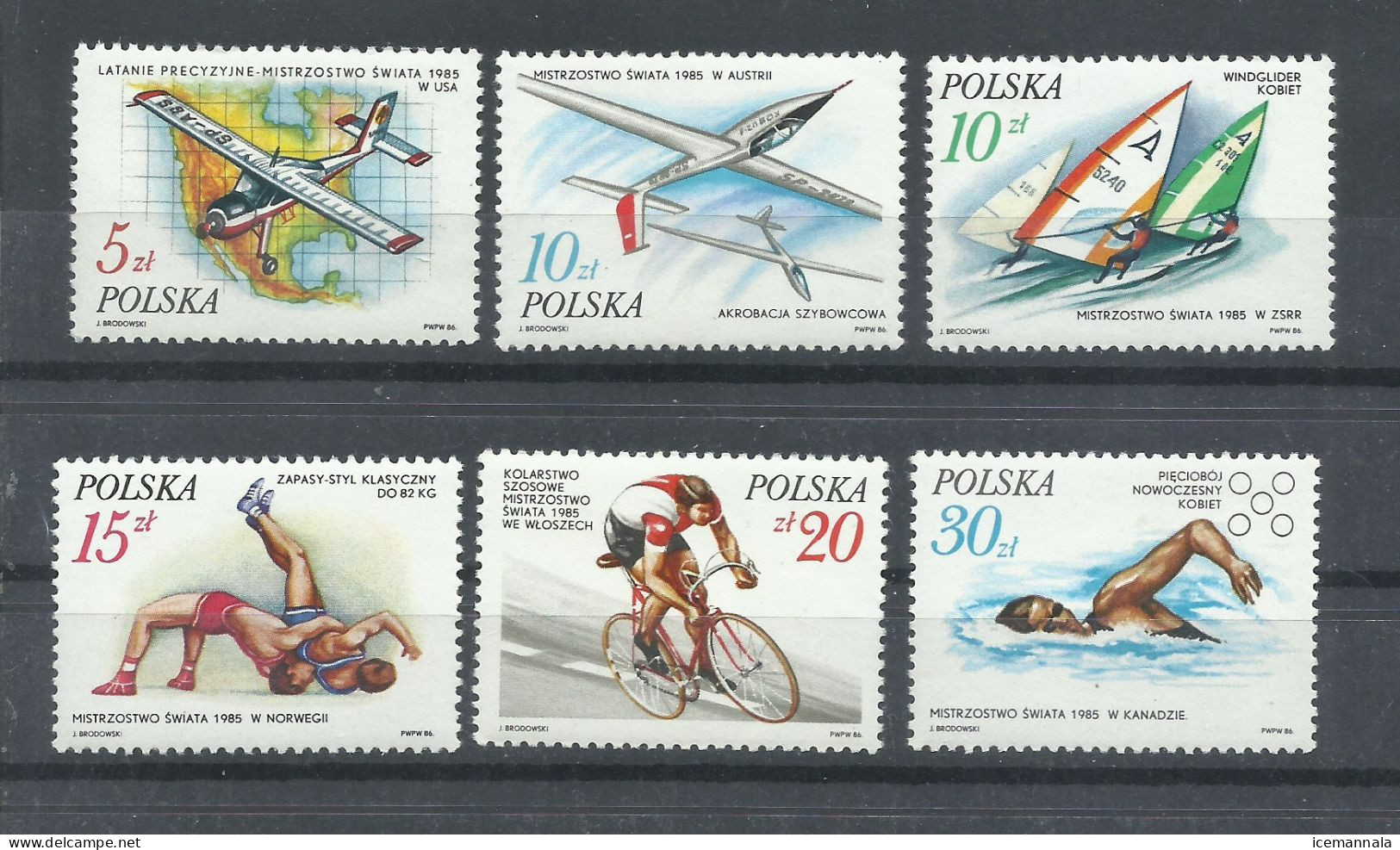 POLONIA   YVERT  2852/57   MNH  ** - Nuevos