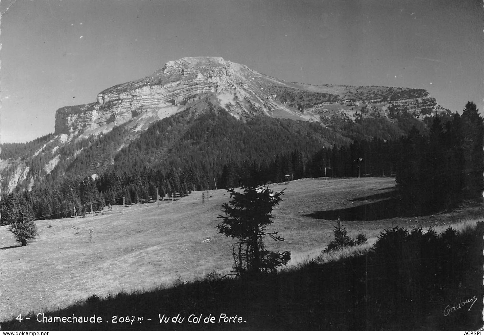 38  Chamechaude  Le Sappey-en-Chartreuse Vue Du Col De La PORTE  (Scan R/V) N°   40   \PB1124 - Les Avenières