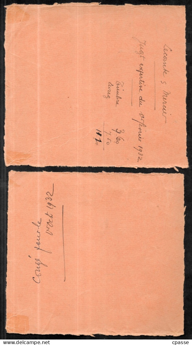 (Lot de 3) Perforés Type Semeuse sur fragment Lettre CREDIT LYONNAIS d'Orléans