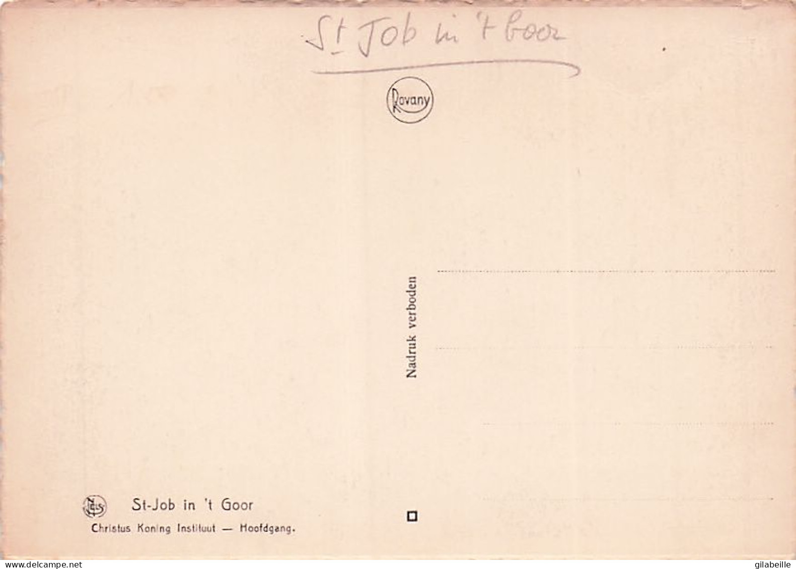 Brecht - ST. JOB In't GOOR - Sint-Job-in-'t-Goor -Christus Koning Instituut - Hoofdgang - Brecht