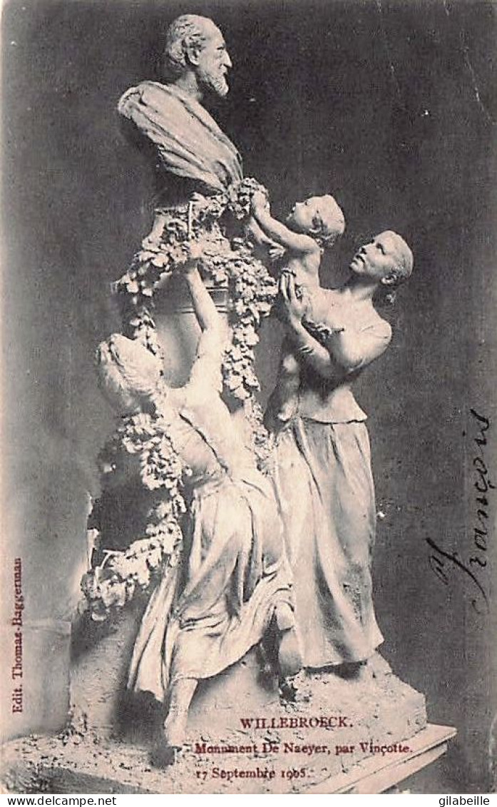  Antwerpen - Anvers -  Willebroek - Willebroeck  - Monument De Naeyer Par Vincotte - 1906 - Willebrök