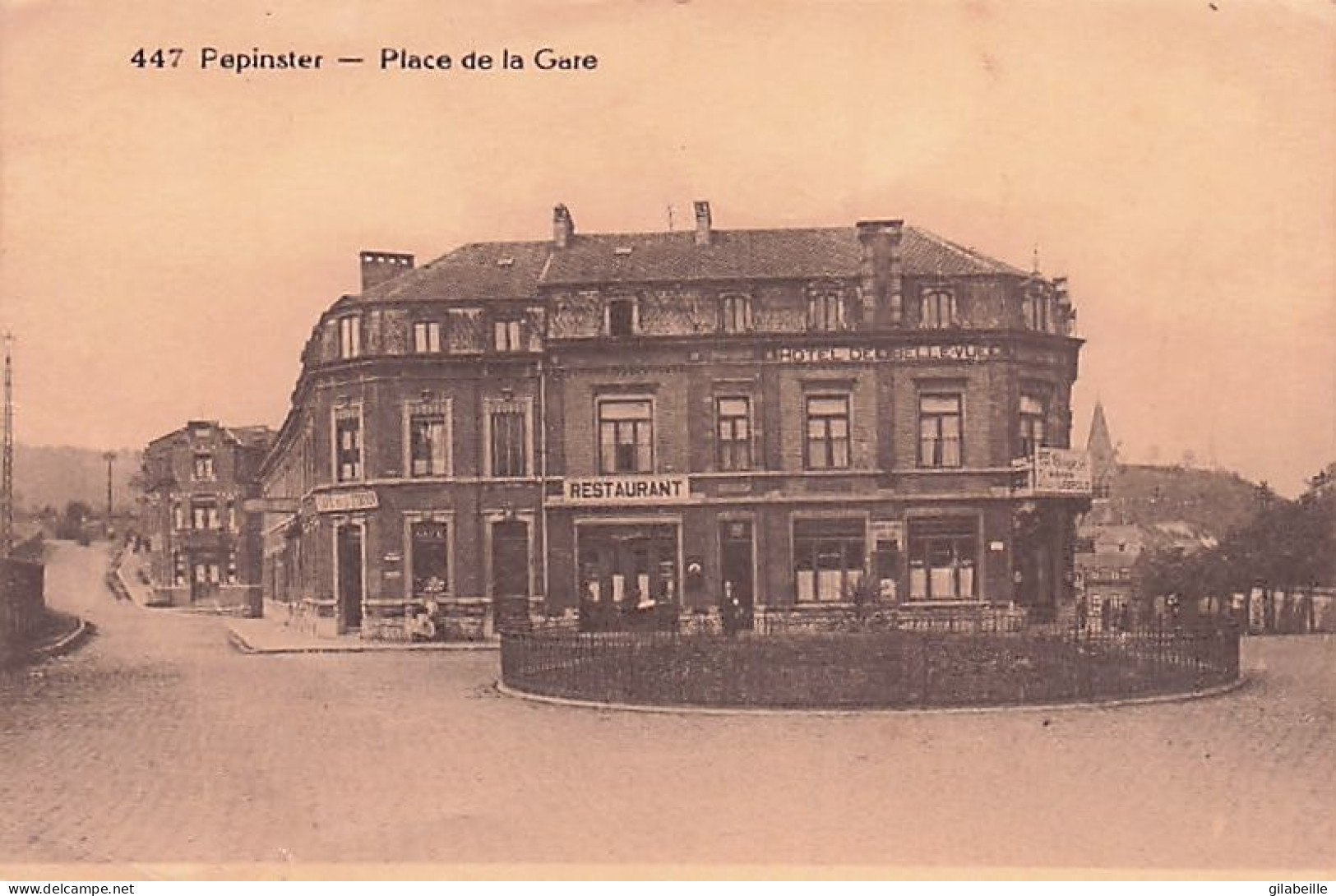 PEPINSTER -  Place De La Gare - Café Hotel De Bellevue - Pepinster