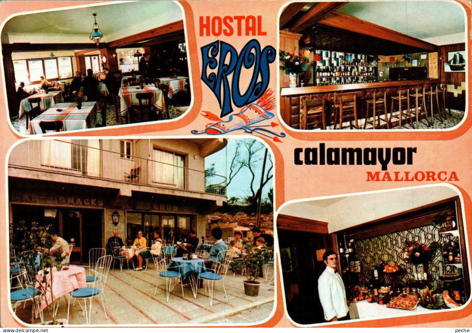 N°486 Z -cpsm Hôtel Eros -Calamayar -Mallorca- - Hotel's & Restaurants