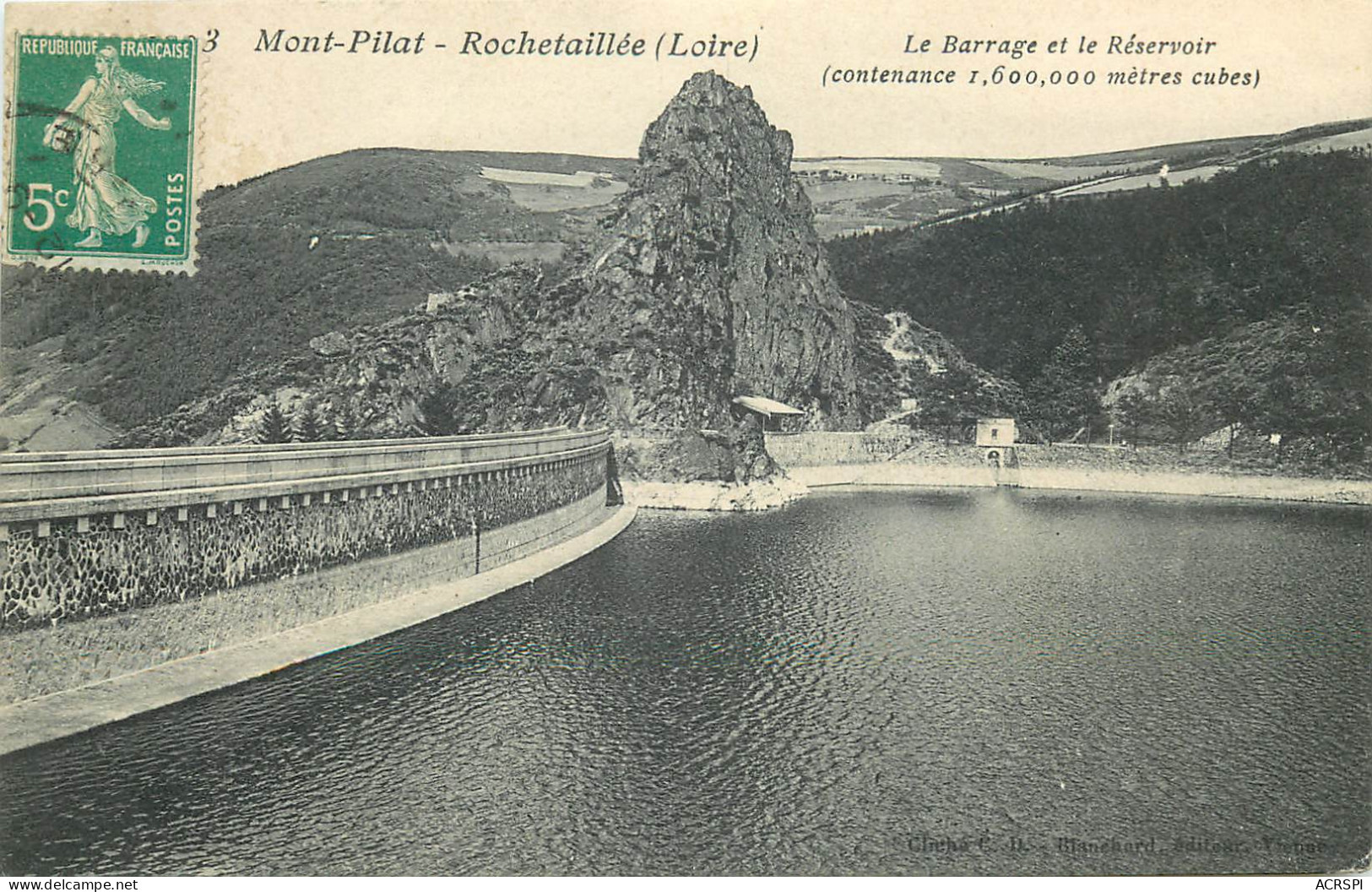 42 Loire  Rochetaillée Mont Pilat Le Barrage Et Le Réservoir     N° 36 \MN6042 - Rochetaillee