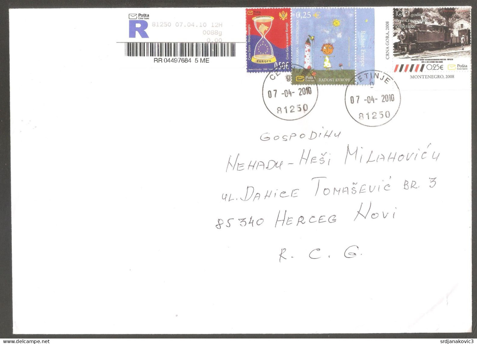 Montenegro Letter 2010 - Montenegro