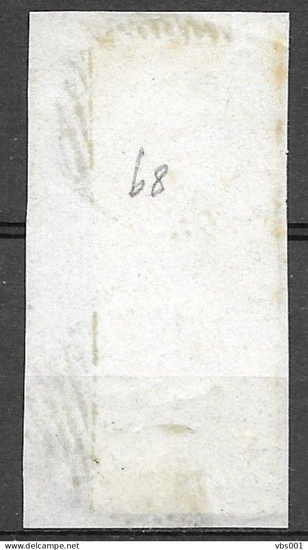 OBP11 In Paar Op Fragment, Met 4 Randen En Met Ambulantstempel M.II (zie Scans) - 1858-1862 Medallones (9/12)