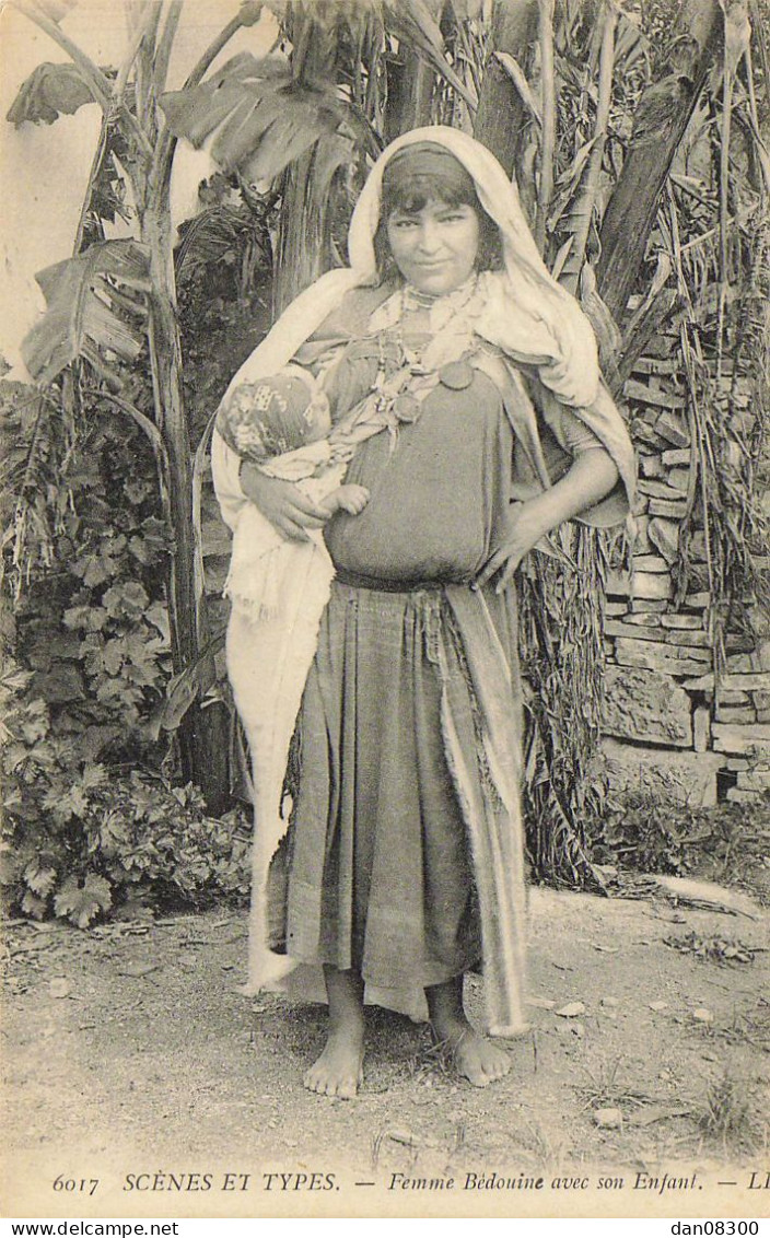 SCENES ET TYPES FEMME BEDOUINE ET SON ENFANT - África