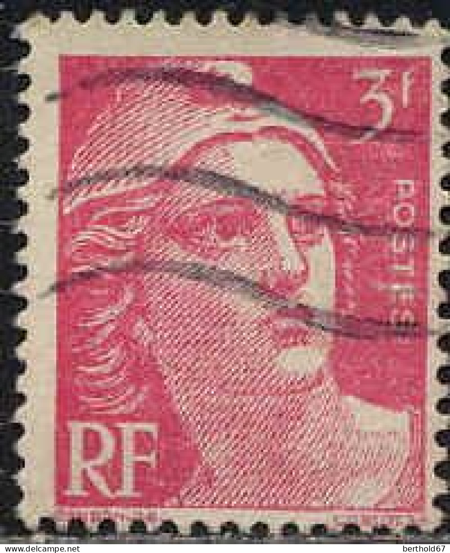 France Poste Obl Yv: 716 Mi:690 Marianne De Gandon (Lign.Ondulées) - Used Stamps