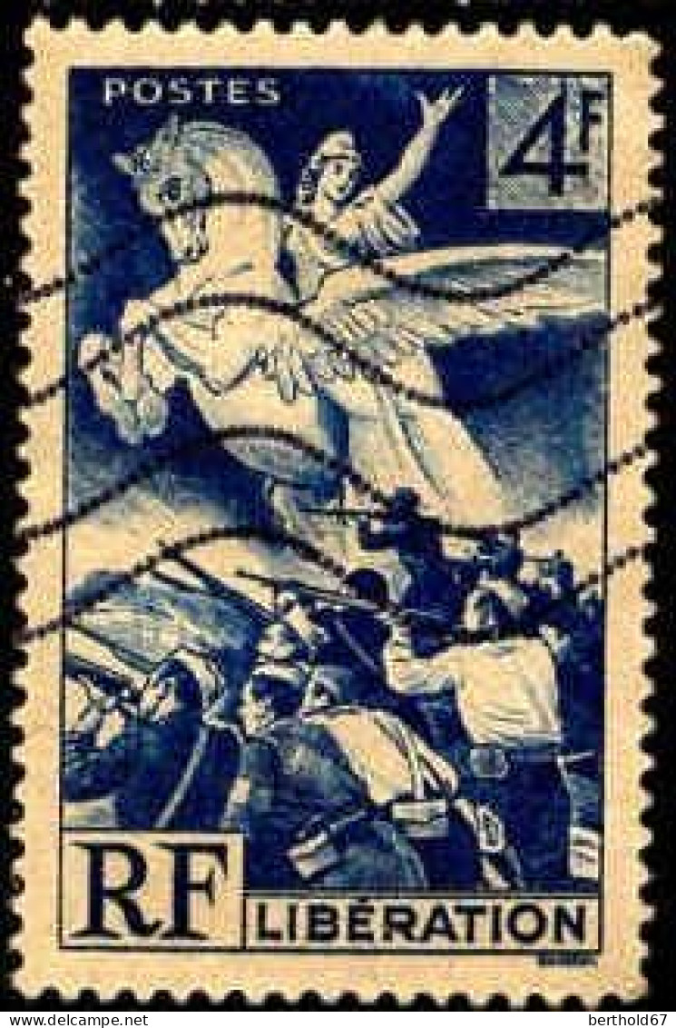 France Poste Obl Yv: 669 Mi:673 Libération Résistance (Lign.Ondulées) - Used Stamps