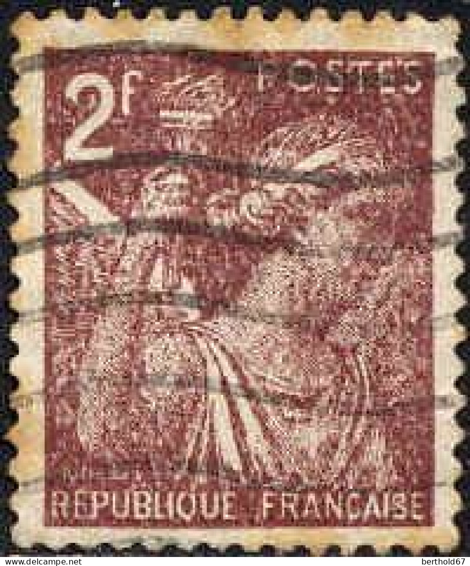 France Poste Obl Yv: 653 Mi:663 Type Iris (Lign.Ondulées) - Gebruikt