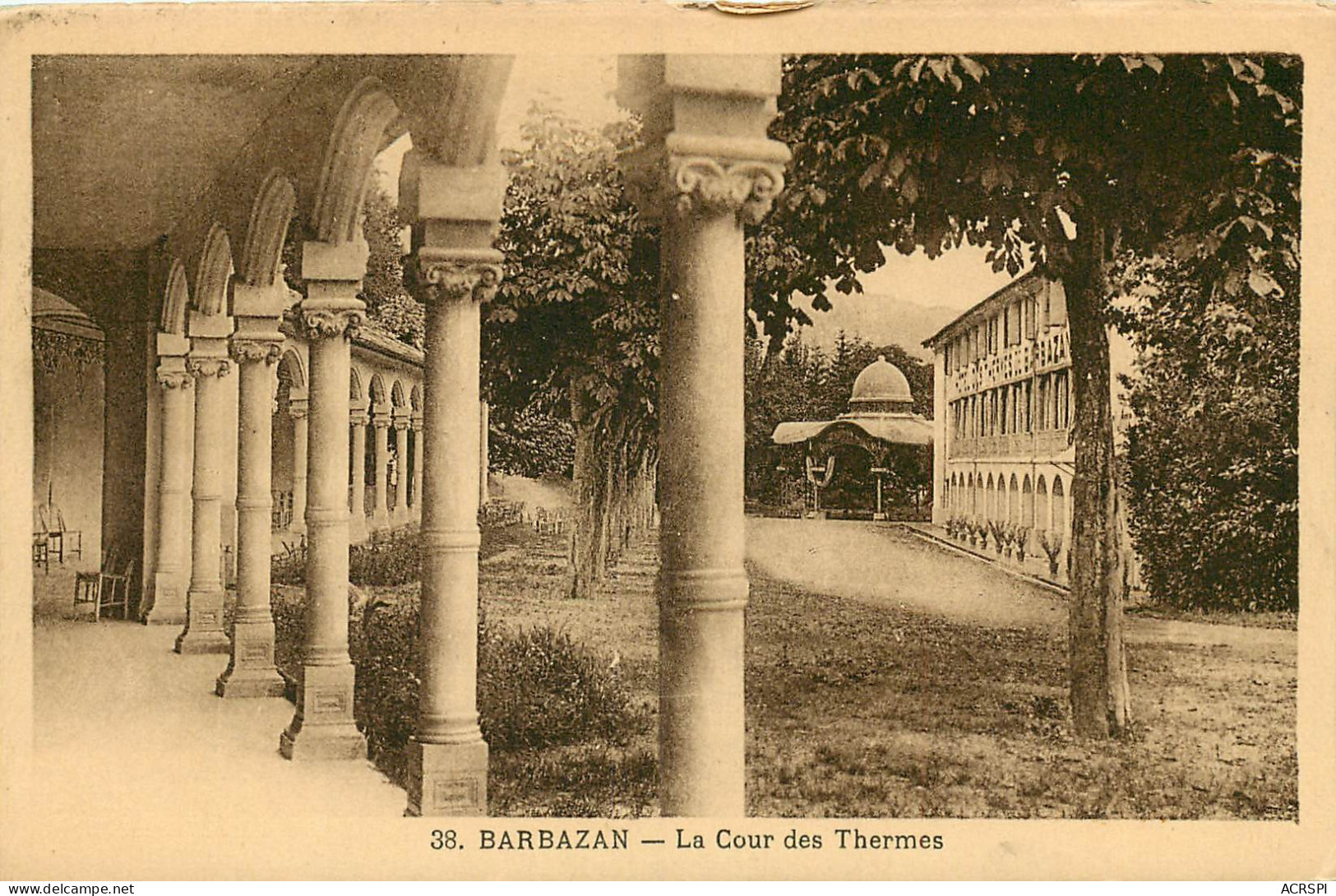 HAUTE GARONNE BARBAZAN Cour Des Thermes (scan Recto-verso) KEVREN0225 - Barbazan