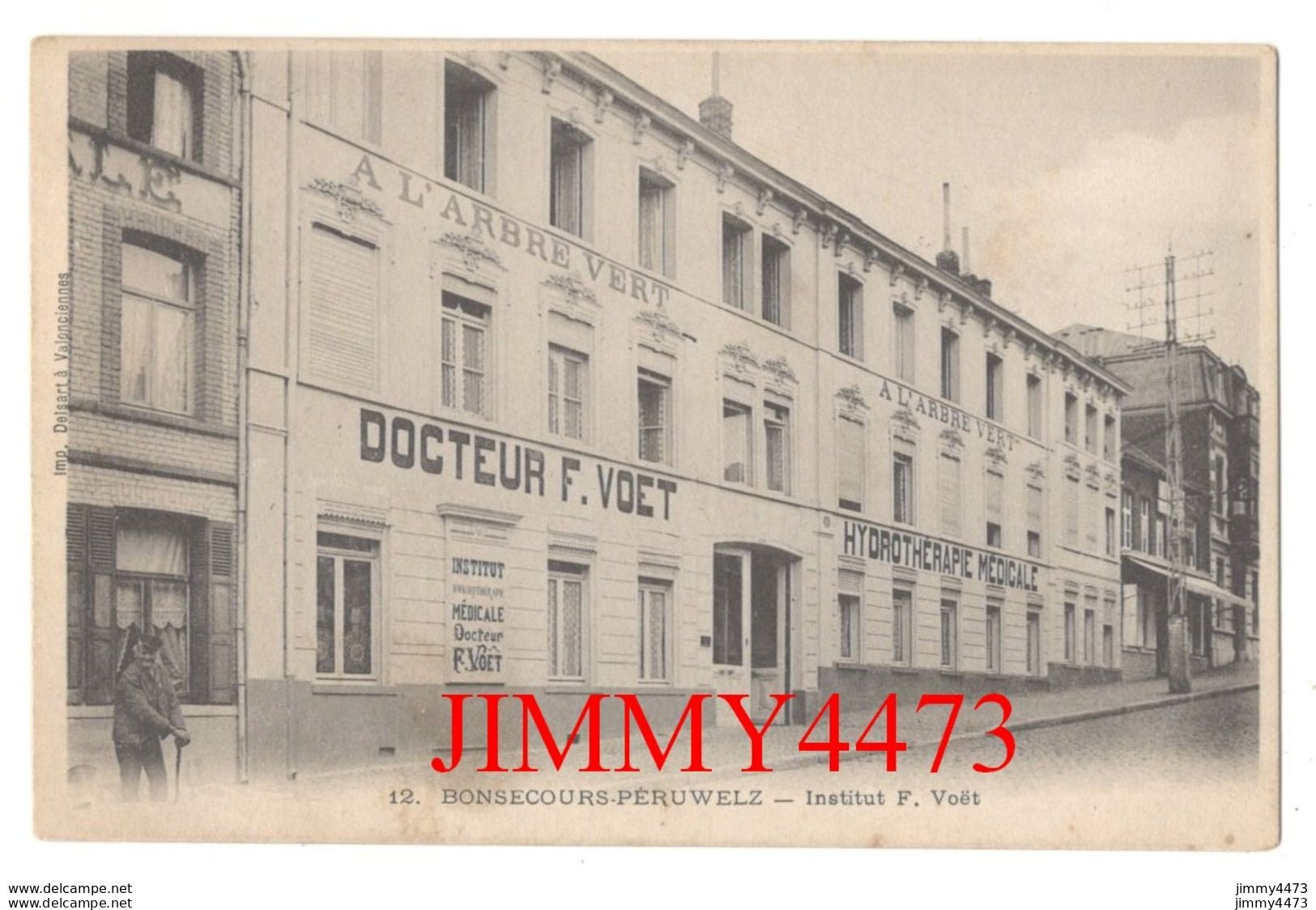 CPA - BONSECOURS-PERUWELZ (Hainaut) Institut F. Voët - Hydrothérapie Médicale - N° 12 - Péruwelz