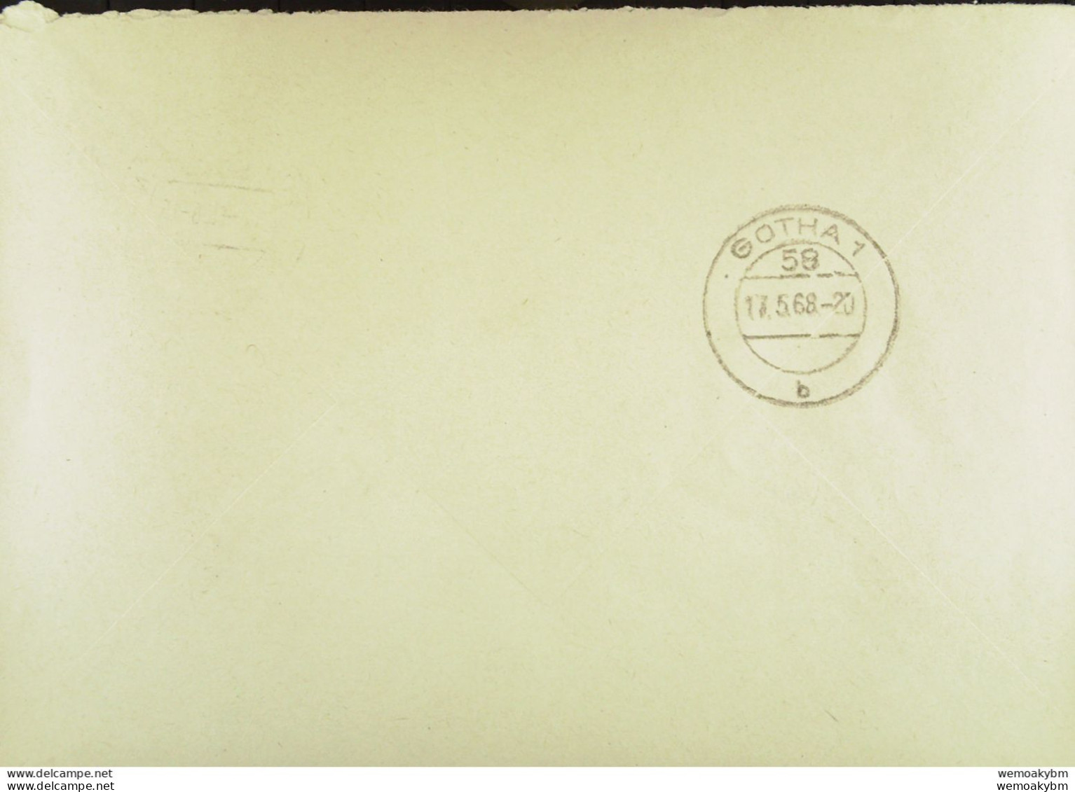 Fern-Brief Mit ZKD-Kastenstempel "Rat Der Gemeinde 5803 Finsterbergen" Vom 19.5.68 An Die Kreiskrankenanstalten Gotha - Service Central De Courrier