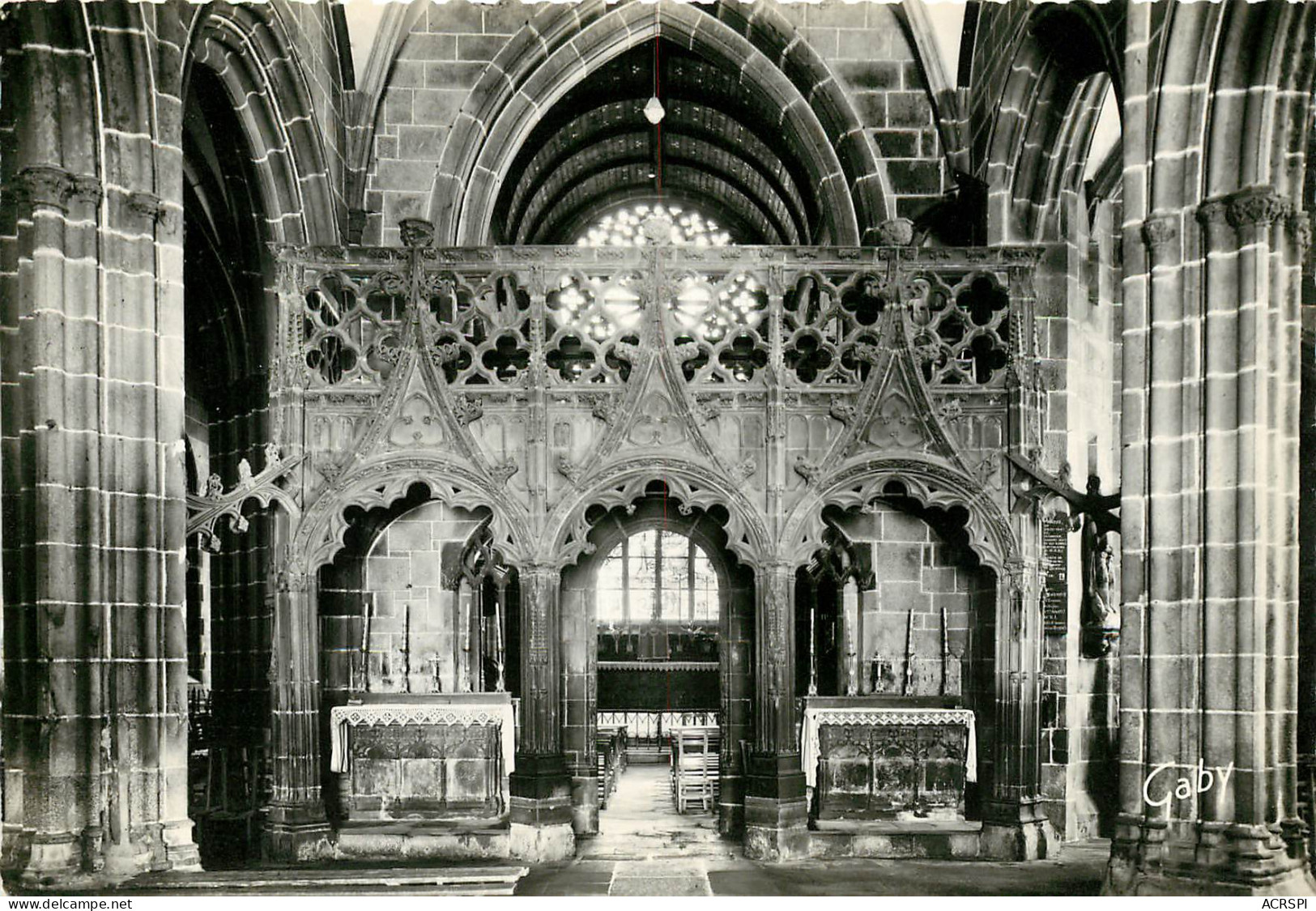 Le Folgoet, Intérieur De La Basilique Notre Dame Le Jubé  (scan Recto-verso) KEVREN0247 - Le Folgoët