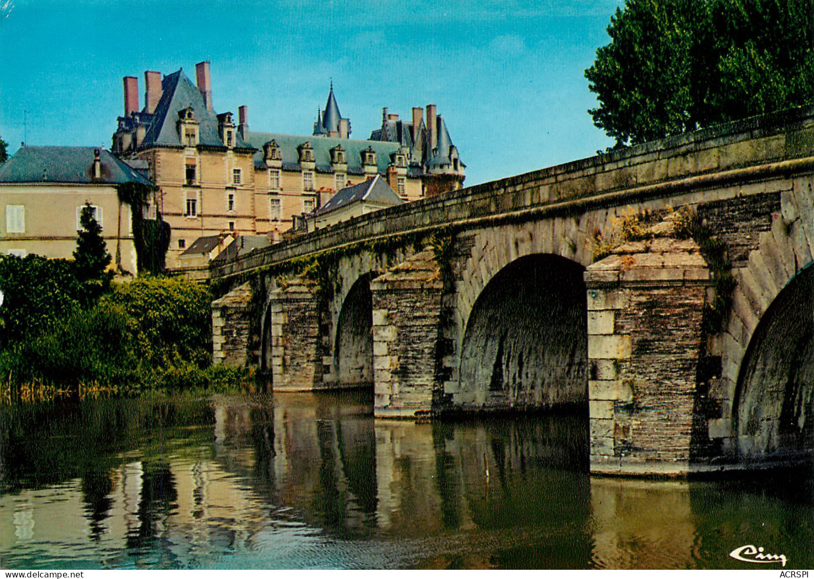  MAINE ET LOIRE Durtal Le Pont Sur Loir Et Le Chateau (scan Recto-verso) KEVREN0265 - Durtal