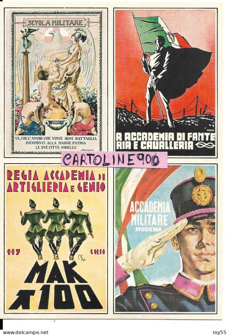 Militari Emilia Romagna Modena 1978 Terzo Centenario Accademia Militare Modena Cartolina Con Errinofilo E Timbro Retro - Kasernen