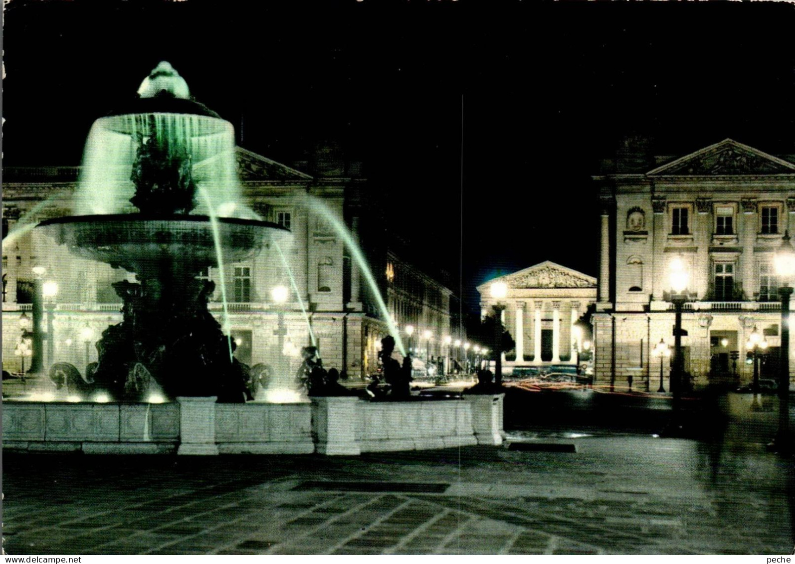 N°496 Z -cpsm Paris La Nuit -place De La Concorde- - Parijs Bij Nacht