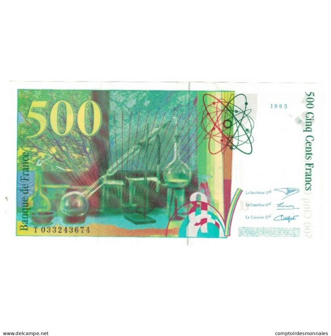 France, 500 Francs, Pierre Et Marie Curie, 1995, BRUNEEL, BONARDIN, VIGIER - 500 F 1994-2000 ''Pierre Et Marie Curie''