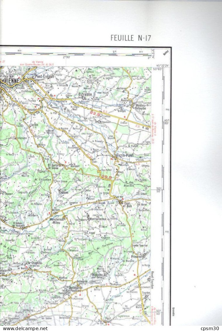 Carte Routière, France IGN St Etienne Dans Sa Pochette, 1/100.000 - Roadmaps