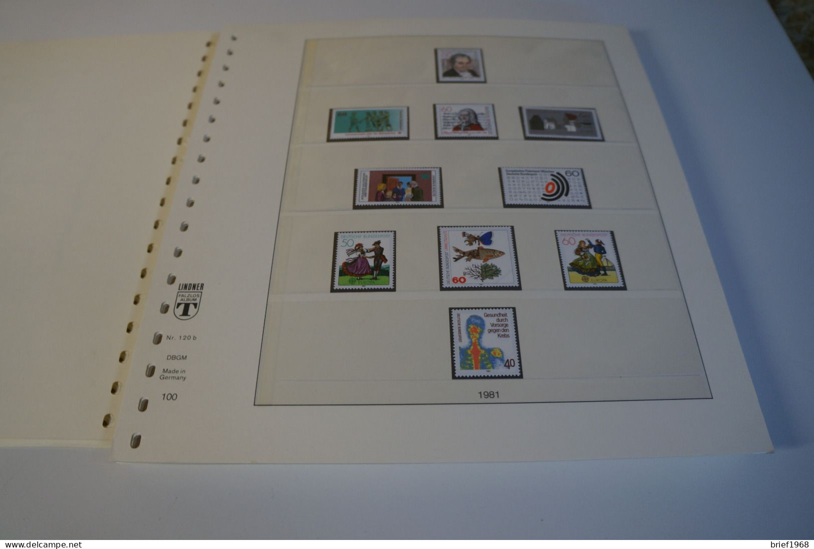 Bund Jahrgang 1980-1989 Postfrisch Komplett Inkl. Lindner T (27526) - Sammlungen