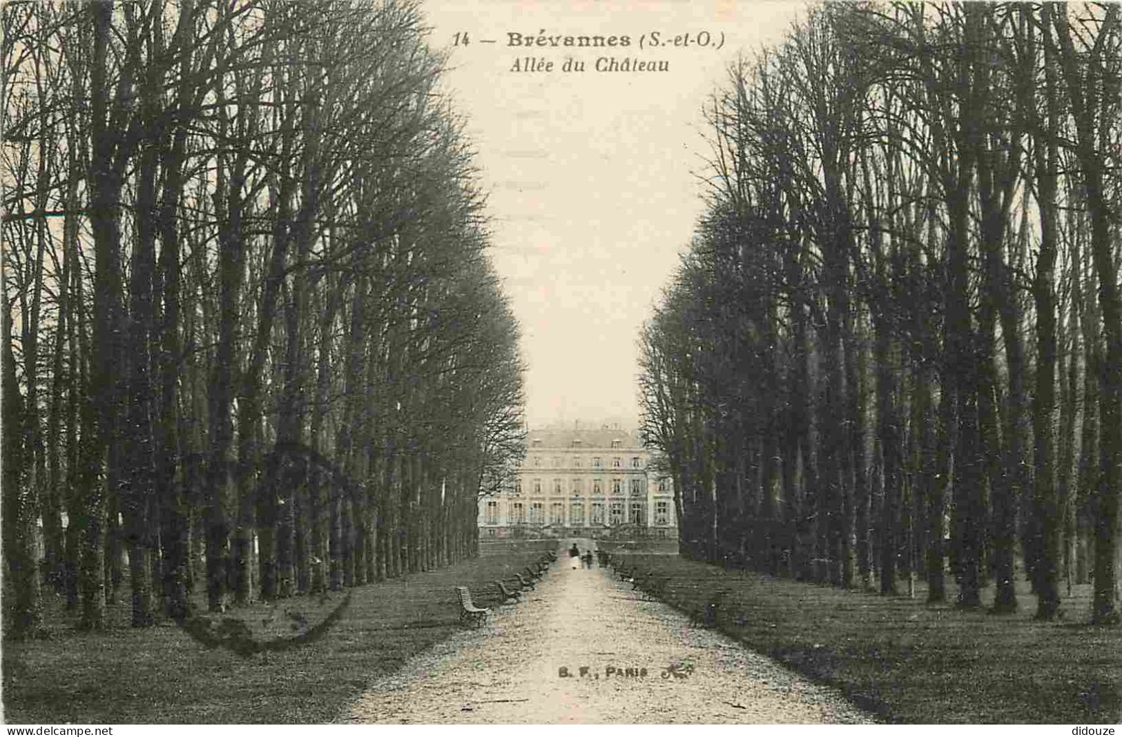 94 - Limeil Brevannes - Brévannes - Allée Du Château - CPA - Oblitération Ronde De 1919 - Voir Scans Recto-Verso - Limeil Brevannes