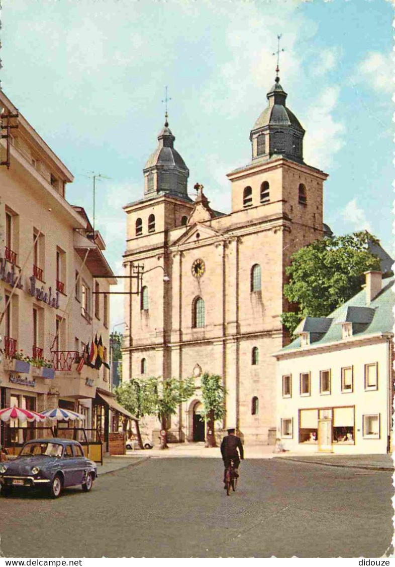 Automobiles - Malmedy - Place Albert I Et Cathédrale - Carte Dentelée - CPSM Grand Format - Voir Scans Recto-Verso - PKW