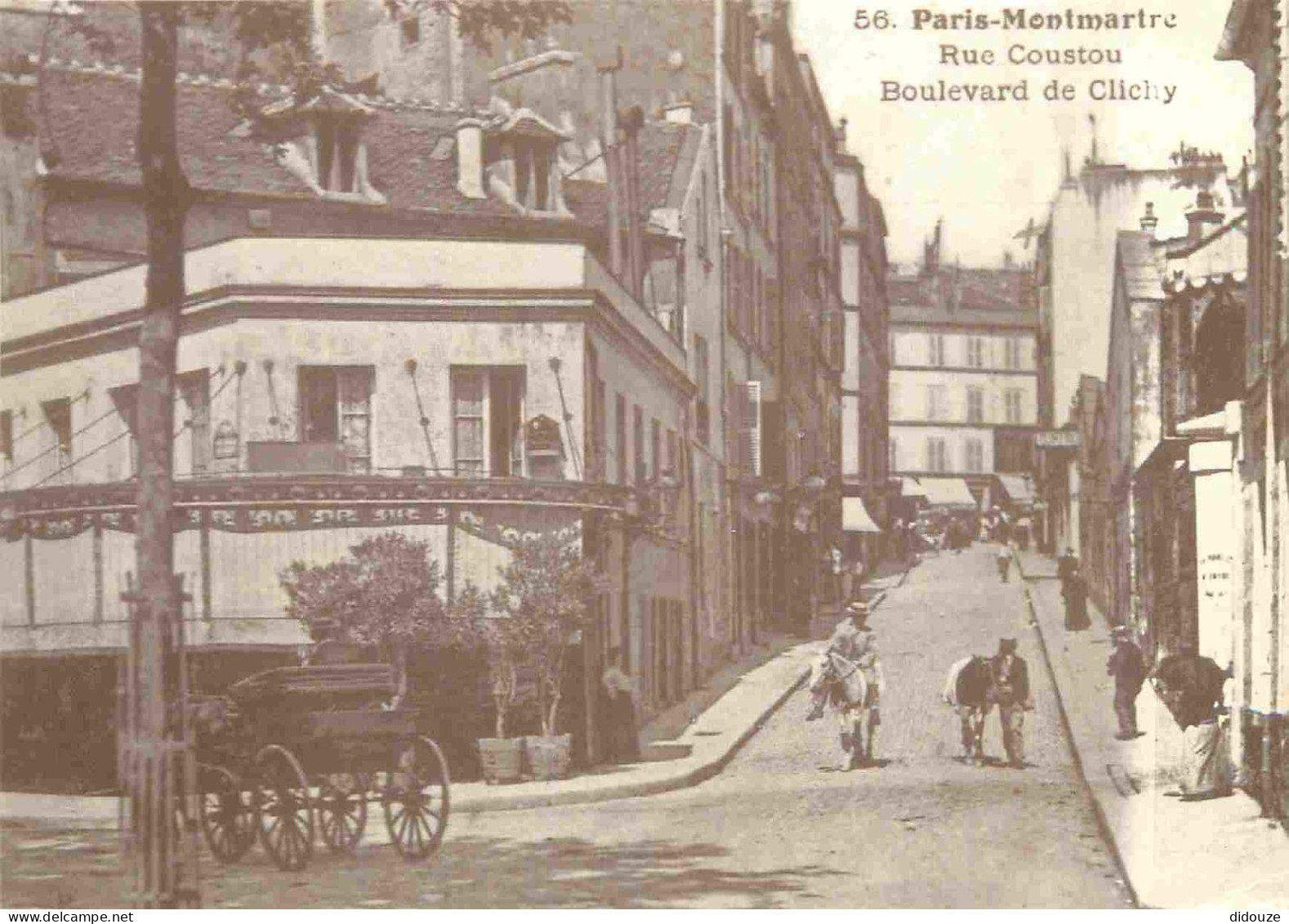 Reproduction CPA - 75 Paris - Montmartre - Rue Coustou - CPM - Carte Neuve - Voir Scans Recto-Verso - Zonder Classificatie