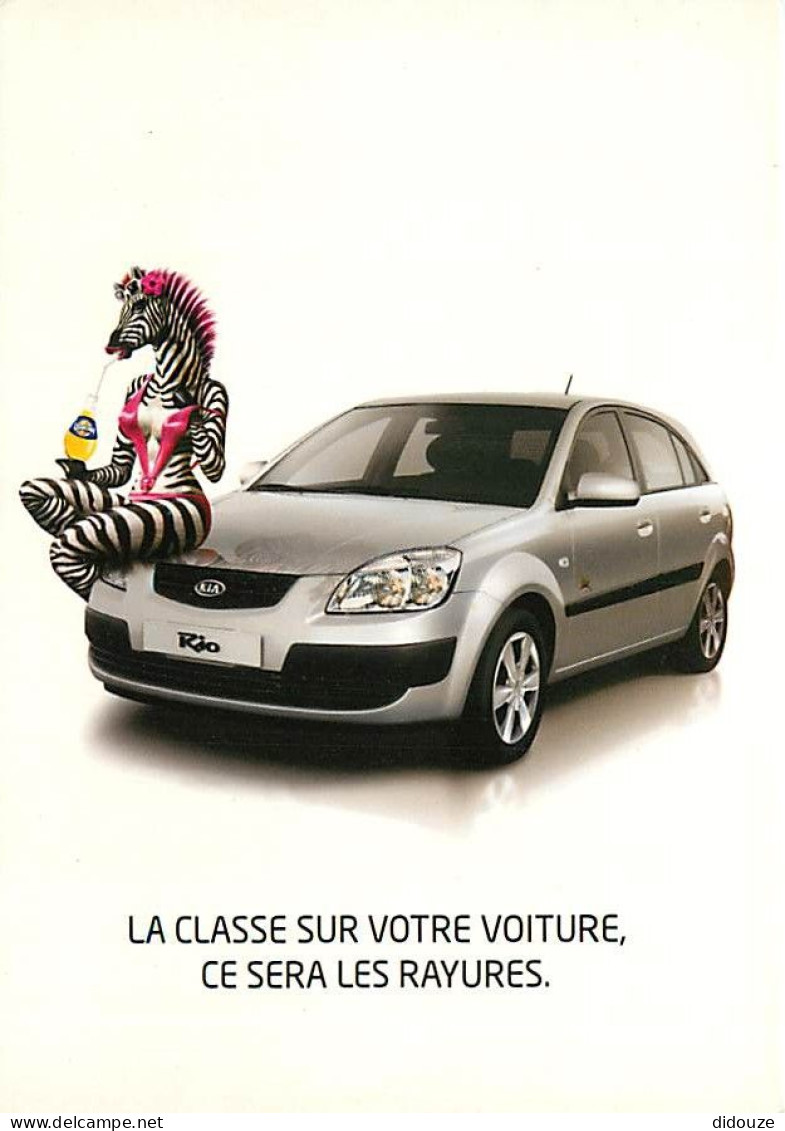 Automobiles - Kia Rio Série Limitée Orangina - Carte Publicitaire - Carte Neuve - CPM - Voir Scans Recto-Verso - PKW