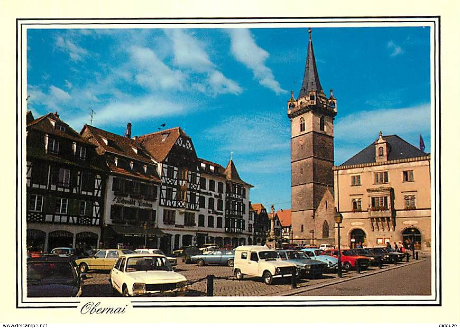 Automobiles - Obernai - Le Kapellturm Et L'Hôtel De Ville - CPM - Carte Neuve - Voir Scans Recto-Verso - PKW