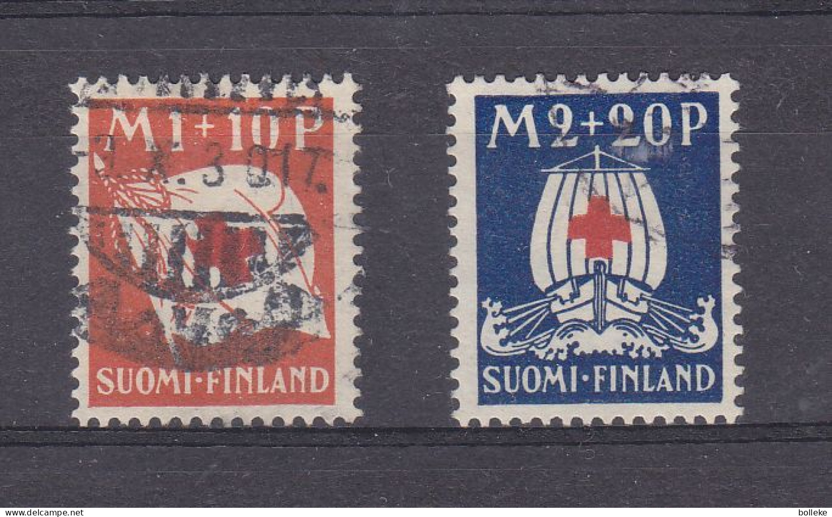 Croix Rouge - Finlande - Yvert 156 Et 158 Oblitéré - Valeur 63,00 Euros - - Usados