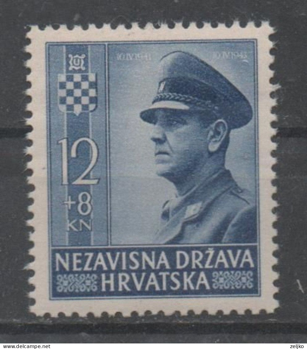 Croatia NDH, MNH, 1943, Michel 102 - Croacia