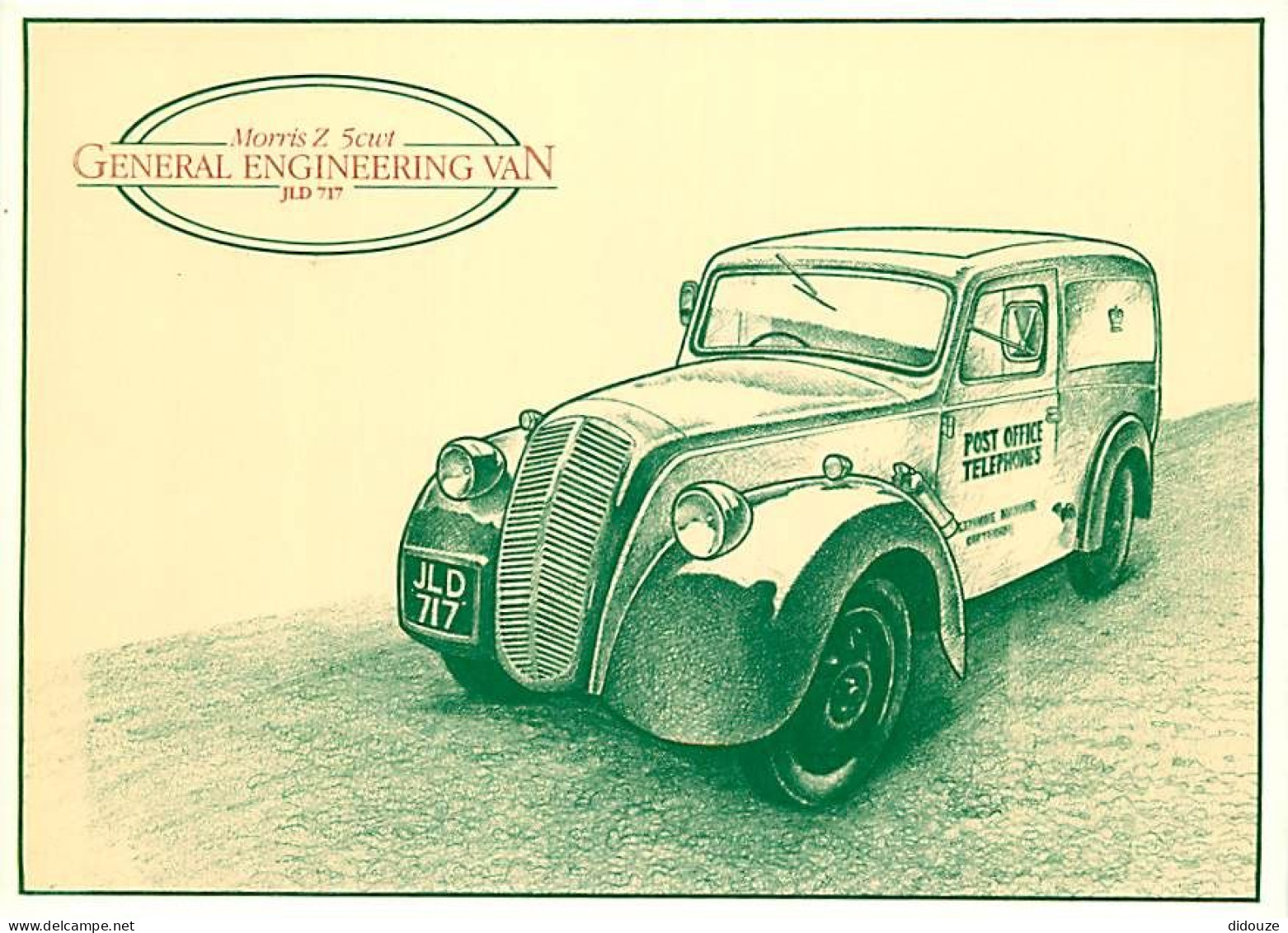Automobiles - Vehicle Séries No. 4 - The Morris Z Is One Of The Vehicles In The British Telecom - Art Dessin - Carte Neu - PKW