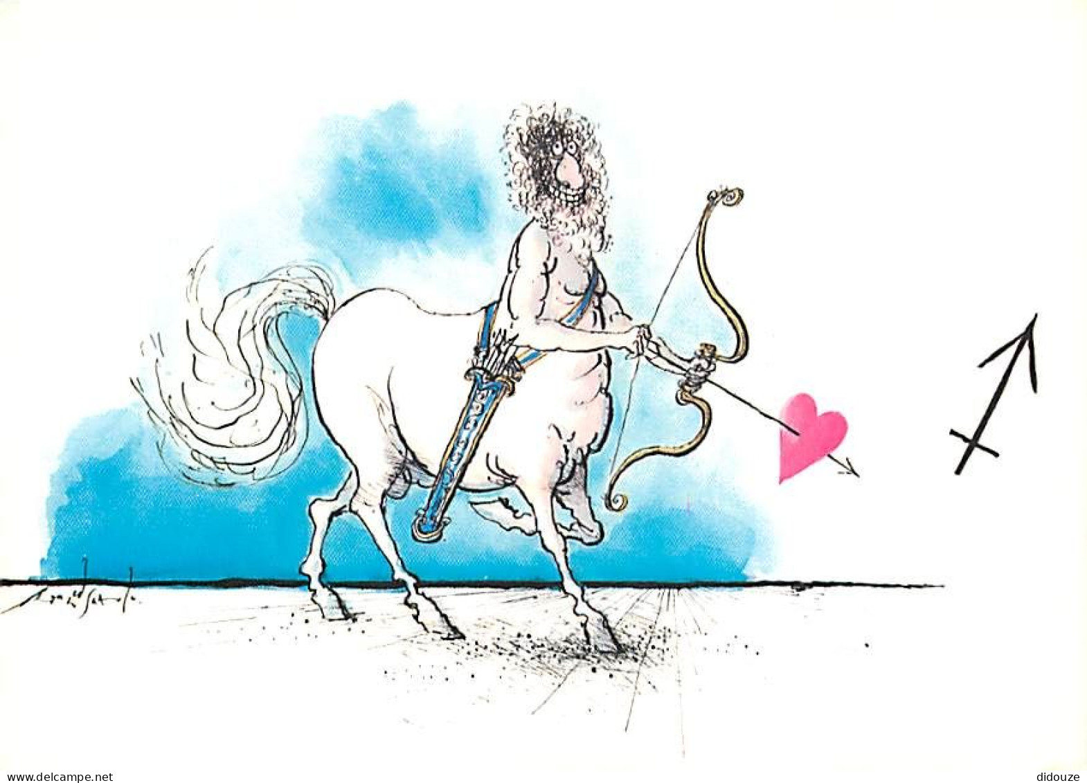 Astrologie - Sagittaire - Illustration Ronald Searle - CPM - Carte Neuve - Voir Scans Recto-Verso - Astrología