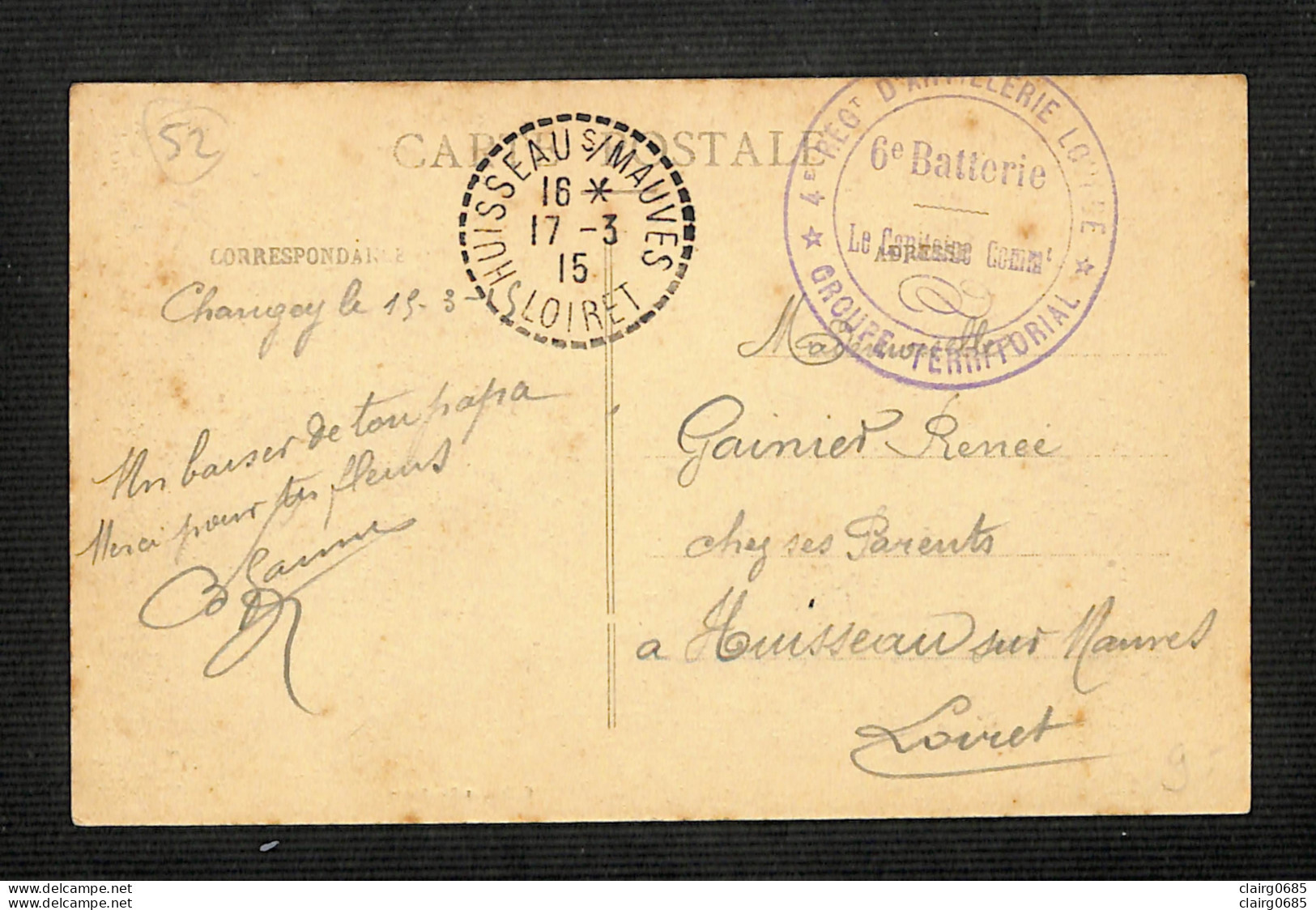 52 - NOGENT EN BASSIGNY - Rue Félix-Grelot - 1915 - Rare - Nogent-en-Bassigny