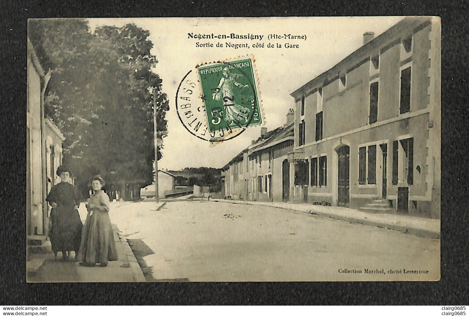 52 - NOGENT EN BASSIGNY - Sortie De Nogent, Côté De La Gare - 1912 - Nogent-en-Bassigny