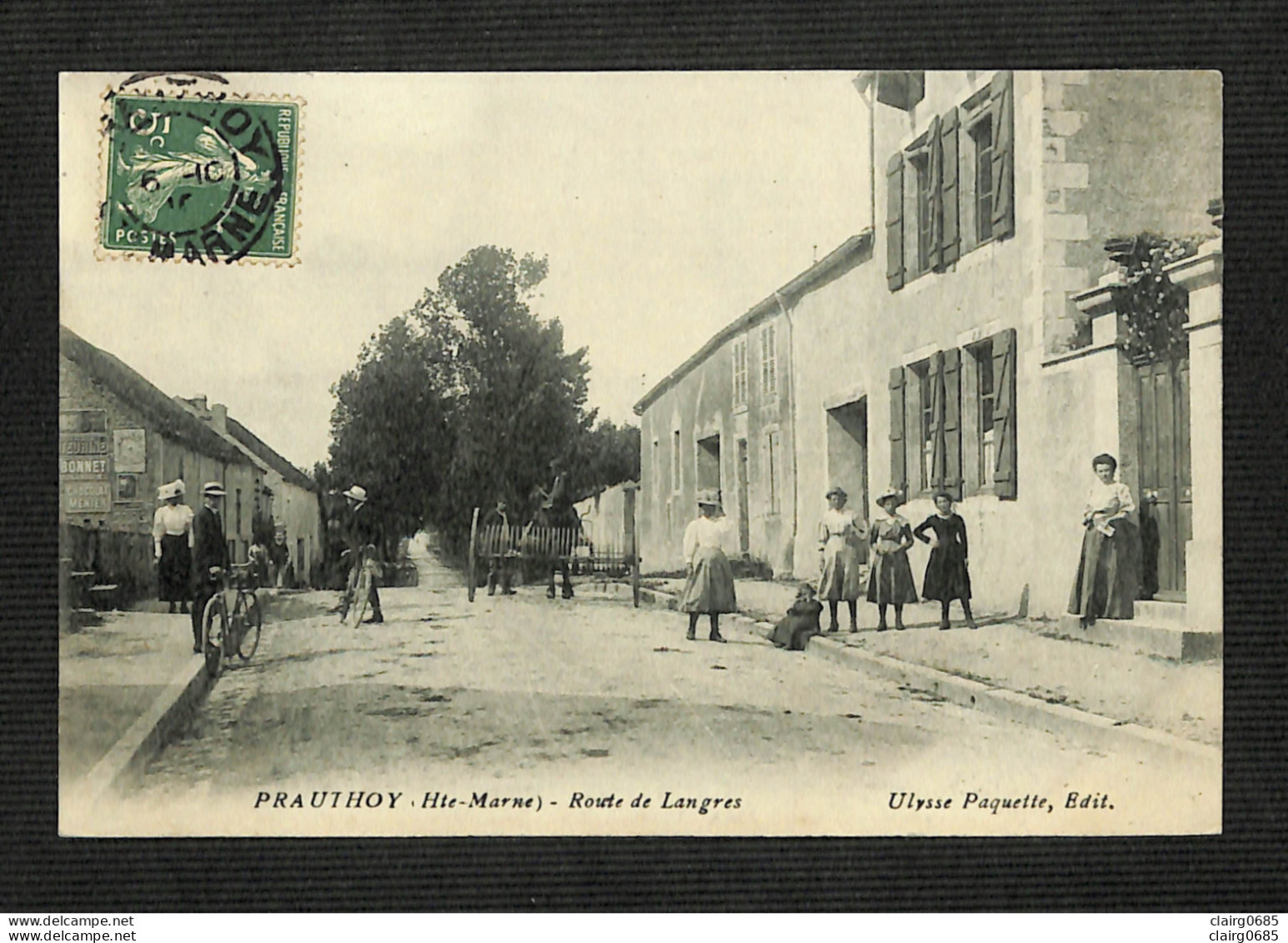 52 - PRAUTHOY - Route De Langres - 1910 - Prauthoy