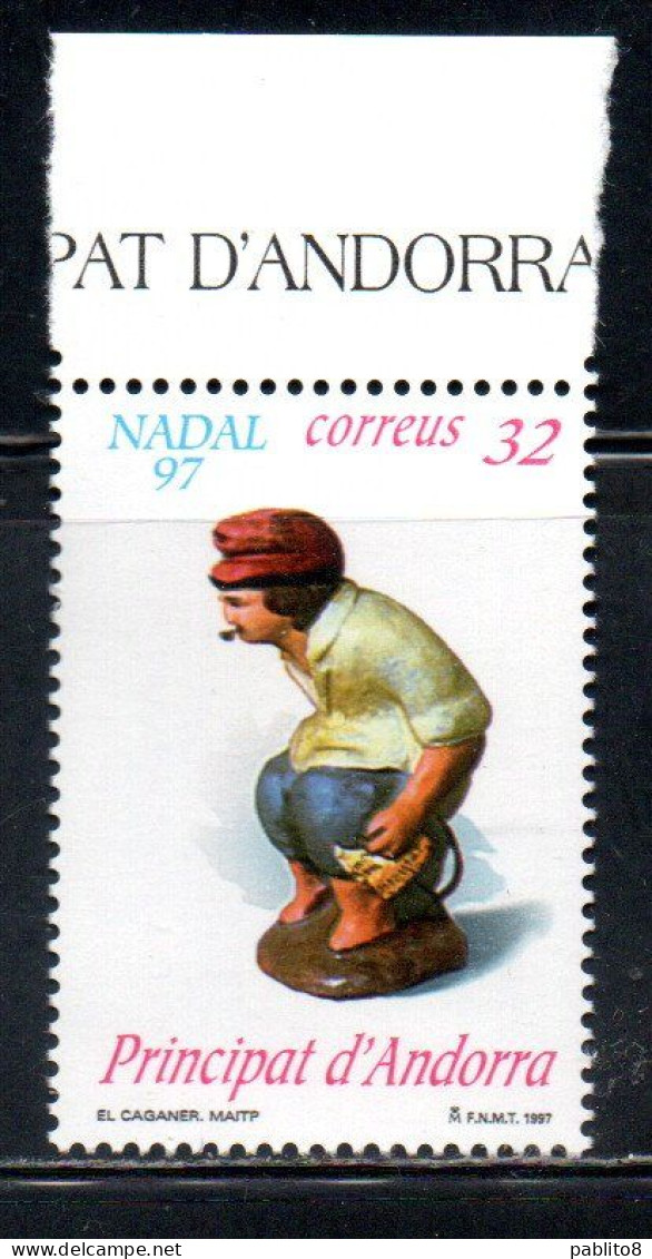 ANDORRE PRINCIPAT ANDORRA 1997 CHRISTMAS NATALE NOEL WEIHNACHTEN NAVIDAD 32p MNH - Unused Stamps