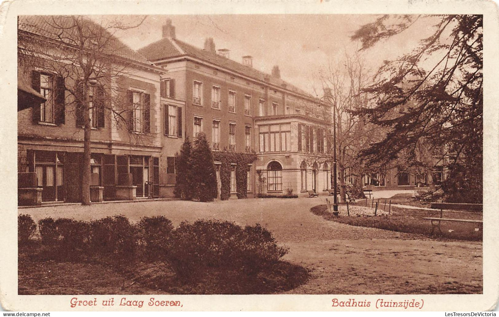 PAYS-BAS - Groet Uit Laag Soeren - Badhuis (Tuinzijde) - Vue Panoramique - Vue Sur Le Jardin - Carte Postale Ancienne - Rheden