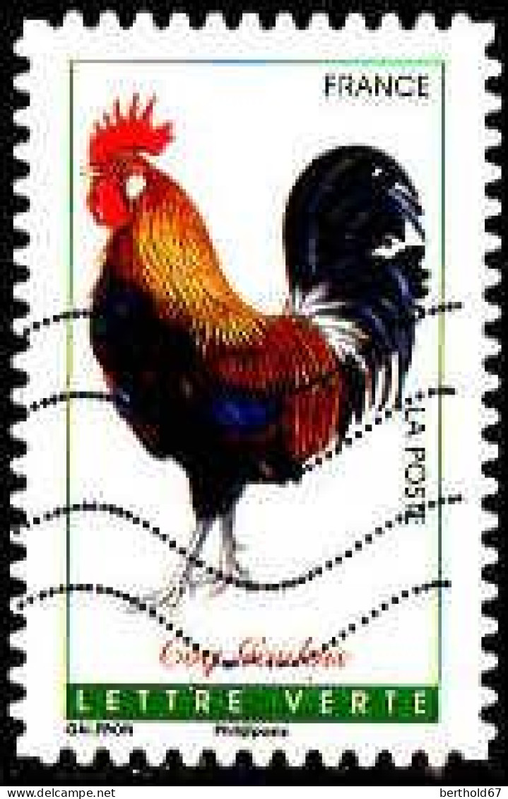 France Poste AA Obl Yv:1246 Mi:6397 Coq Gaulois (Lign.Ondulées) (Thème) - Ferme