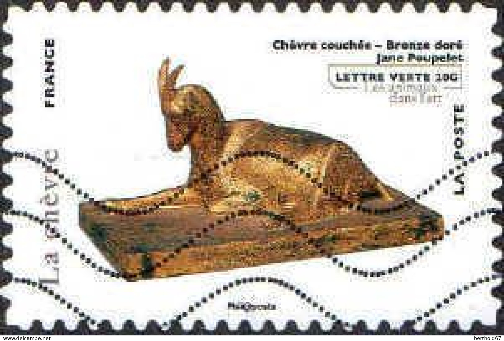 France Poste AA Obl Yv: 775 Mi:5481 La Chèvre (Lign.Ondulées) (Thème) - Archeologie